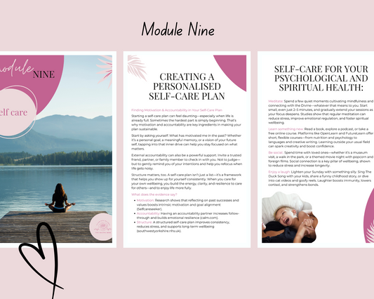 Module 9: Self-Care That Actually Feeds You
